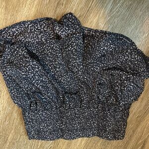 Free People Black and White cheetah Athletic Shorts